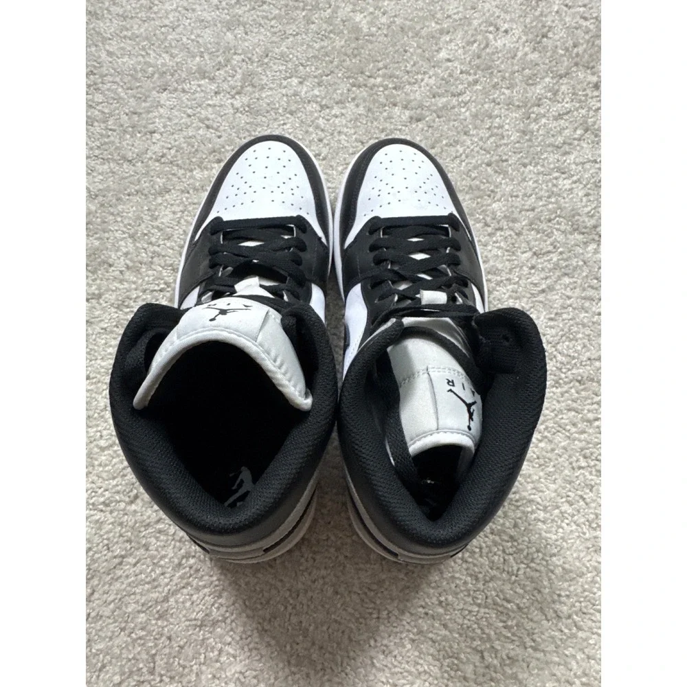 Jordan 1 Mid White Black Light Smoke Grey DQ8426-101 Mens 11 Sneaker